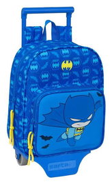 Safta Moch 232+carro 805 - Sac à dos Batman avec roulettes pour préscolaire (3 ans et plus) - Dimensions: 22 x 27 x 10 cm