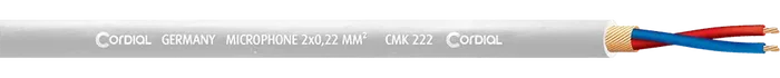 CORDIAL Bobine câble microphone 100 m blanc 2 conducteurs blindage spirale AWG 24 cuivre CORDIAL Bobine câble microphone 100 m blanc 2 conducteurs blindage spirale AWG 24 cuivre