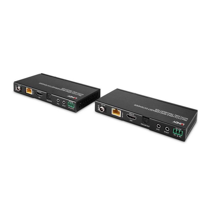 Lindy Extendeur HDBaseT HDMI - 70m sur câble Cat.6 - 4K60, HDR, ARC, audio, IR bidirectionnel et RS-232 - Solution de distribution audiovisuelle professionnelle