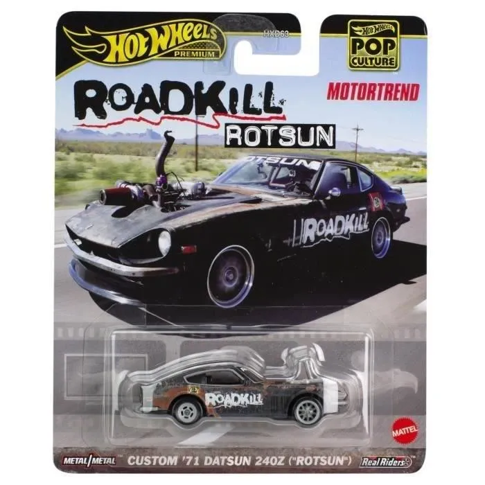 Hot Wheels HXD63 - Réplique de véhicule premium échelle 1/64 Pop Culture - Détaillée avec carrosserie et châssis Metal/Metal