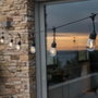 Lumisky Guirlande lumineuse solaire MAFY SOLAR 6,50 m - 10 ampoules à filament blanc chaud