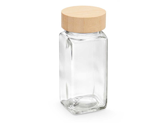Kinvara Épice verre bambou 4,7x10,8x4,7 cm transparent 200 ml (Set de 48)