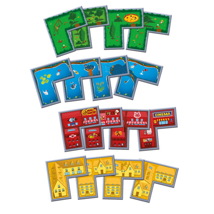 Blue Orange Villageo Jeu de Société Solo à partir de 8 Ans - Planification Urbaine et Stratégie Blue Orange Villageo Jeu de Société Solo à partir de 8 Ans - Planification Urbaine et Stratégie