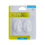 ORYX Crochet adhésif blanc grand format (blister 2 unités)