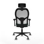 Piqueras y Crespo 3D036G2 Chaise de Bureau avec Appui-tête Vert émeraude