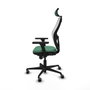 Piqueras y Crespo 3D036G2 Chaise de Bureau avec Appui-tête Vert émeraude
