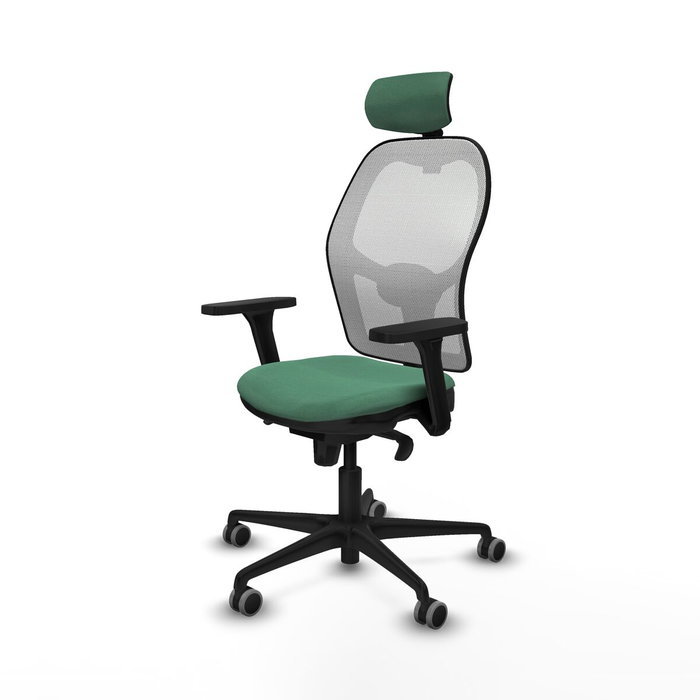 Piqueras y Crespo 3D036G2 Chaise de Bureau avec Appui-tête Vert émeraude
