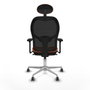 Piqueras y Crespo Chaise de Bureau avec Appui-tête Jorquera 3D086G1 Orange