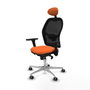 Piqueras y Crespo Chaise de Bureau avec Appui-tête Jorquera 3D086G1 Orange
