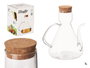 Vivalto Burette à Huile en Borosilicate avec Bouchon Liège 1000 ml 19x20x13 cm (Set de 6)