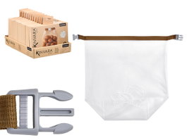 Kinvara Sac à pain transparent 23 x 3 x 15 cm Plastique EVA (Set de 24)