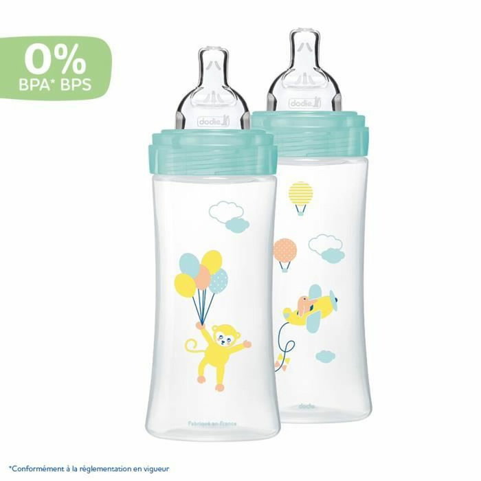 Dodie Biberon Sensation+ Anti-Coliques Lot de 2 x 330ml Débit 3