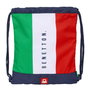 Sac à dos serré par des ficelles Benetton Flag Blue marine 35 x 40 x 1 cm