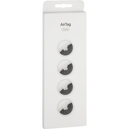 Apple AirTag 2.Gen Pack de 4 - Argent, blanc