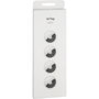 Apple AirTag 2.Gen Pack de 4 - Argent, blanc
