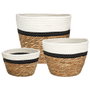 Home Deco Factory Set de 3 paniers de rangement MIRAGE