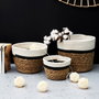 Home Deco Factory Set de 3 paniers de rangement MIRAGE