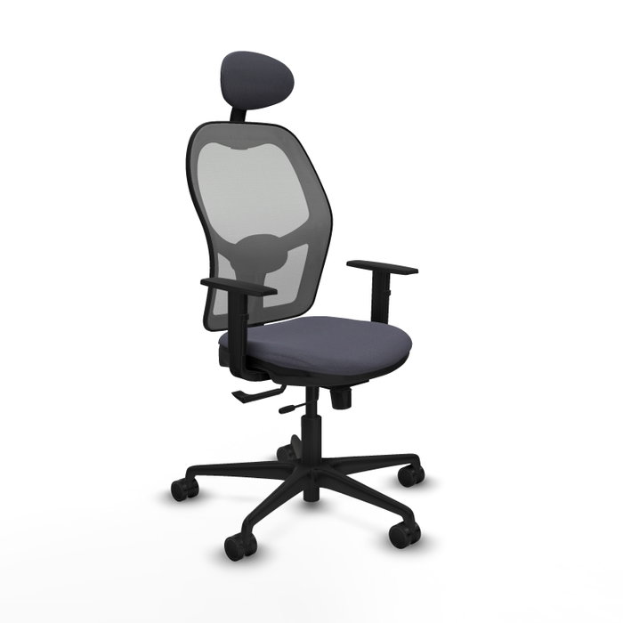 Piqueras y Crespo Chaise de Bureau Jorquera Gris Foncé avec Appui-tête Piqueras y Crespo Chaise de Bureau Jorquera Gris Foncé avec Appui-tête