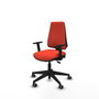 PIQUERAS Y CRESPO Chaise Elche Asynchrone Tissu Orange foncé
