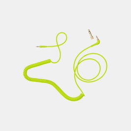 AIAIAI C18 Coiled Neon - Câble spiralé modulaire 1,5m avec adaptateur pour TMA-2 - Néon