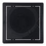 Edm Trappe de visite carrée encastrable ABS 15x15 cm gris anthracite avec mécanisme push-pull