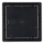 Edm Trappe de visite carrée encastrable ABS 15x15 cm gris anthracite avec mécanisme push-pull