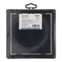 Edm Trappe de visite carrée encastrable ABS 15x15 cm gris anthracite avec mécanisme push-pull