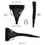 WOLFPACK LINEA PROFESIONAL Embudo Ø 145 mm avec prolongateur flexible et filtre