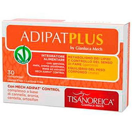 Gianluca Mech Adipat Plus 30 Comprimés - Complément Alimentaire Coupe-Faim au Chrome