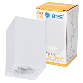 GSC Evolution Foco techo cuadrado Sehay Blanco mate