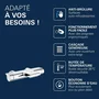 Grohe Mitigeur thermostatique mural Grohtherm 2000 34174001, Bec cascade XL, bain/douche, Chrome, CoolTouch, Limiteur de température, Economie d'eau