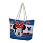 Karactermania - Sac de plage Minnie Mouse Soleil Summer avec zip, polyester, 52 x 37 x 17 cm (Bleu)