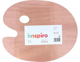 Innspiro Spatule ovale en bois 20x30 cm avec trou