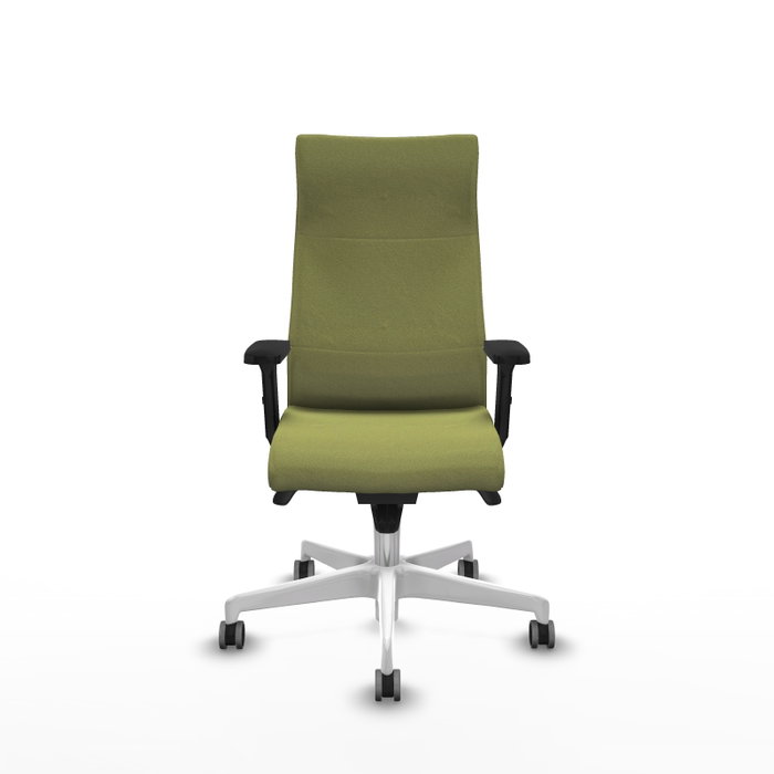 Piqueras Y Crespo Sillón Albacete Vert olive avec mécanisme Sincro et bras 2D Piqueras Y Crespo Sillón Albacete Vert olive avec mécanisme Sincro et bras 2D