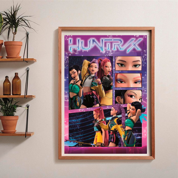 Clementoni - Puzzle 1000 pièces - Licencié K-Pop Demon Hunters 37125 - 70 x 50 cm - Recommandé à partir de 14 ans