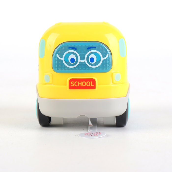 TACHAN Autobus Préscolaire avec Lumières et Sons - Jouet Véhicule à Roue Libre pour Enfants dès 12 Mois - Multi-langues
