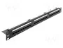DELOCK Panneau de brassage Cat 6, 24 ports RJ45, 1U, 19 pouces