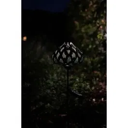 Garden Id Borne Solaire GARDEN ID Chou - Éclairage Extérieur Solaire - Autonomie 6-8h - Design Chou - 14 x 45 cm - Bouton On/Off - Pile AAA Rechargeable