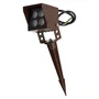 Foco Led con Pincho Jardín 4W IP65 2700K Acabado Marrón
