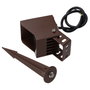 Projecteur LED avec piquet pour jardin 4W 2700K finition marron