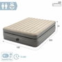 Intex Matelas Gonflable Queen Prime Comfort Elevated 152x203x51 cm