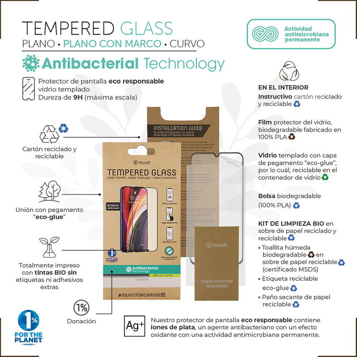 Film Protecteur pour Téléphone Portable Muvit for Change