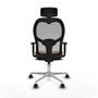 Piqueras y Crespo Chaise de Bureau 1D086N2 Marron Gris