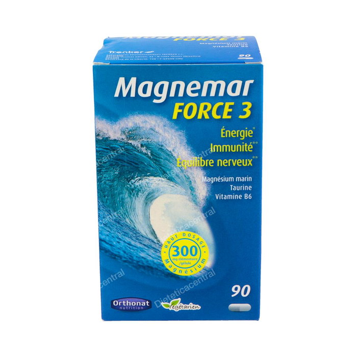 ORTHO NAT MAGNEMAR FUERZA 3 Magnésium 90 capsules ORTHO NAT MAGNEMAR FUERZA 3 Magnésium 90 capsules