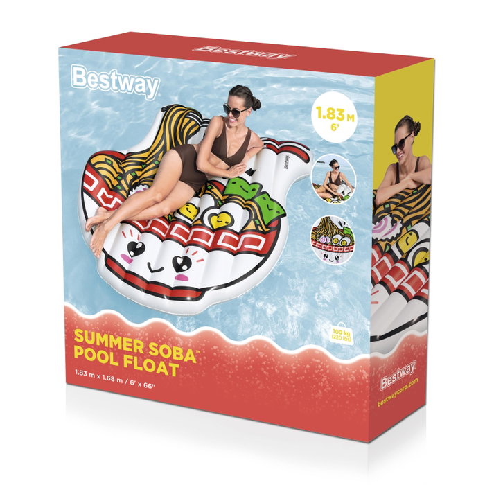 Bestway 43841 Matelas Gonflable Bol Ramen 183x168 cm Plage et Piscine