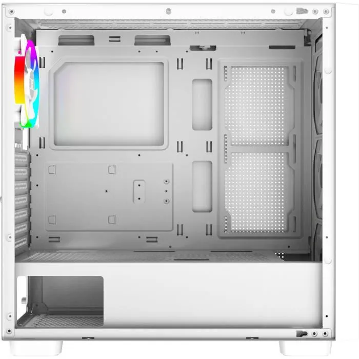 Xigmatek Gaming G Pro Arctic - Boîtier PC Gamer moyen tour blanc, format E-ATX, verre trempé, façade mesh, 4 ventilateurs 120mm A-RGB inclus, 420mm GPU