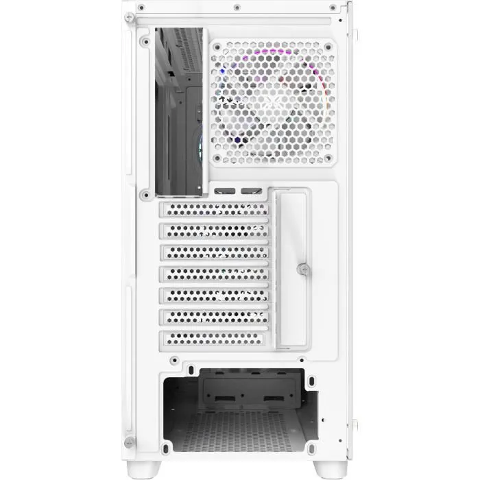 Xigmatek Gaming G Pro Arctic - Boîtier PC Gamer moyen tour blanc, format E-ATX, verre trempé, façade mesh, 4 ventilateurs 120mm A-RGB inclus, 420mm GPU