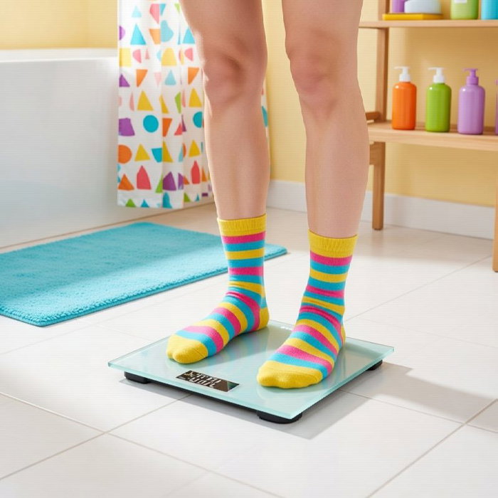 Balance Numérique de Salle de Bain Blaupunkt BP5007 Bleu Verre trempé