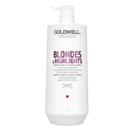 Goldwell Shampooing Post-Coloration Dualsenses pour Blondes & Highlights, Effet Anti-Jaune, 1000 ml