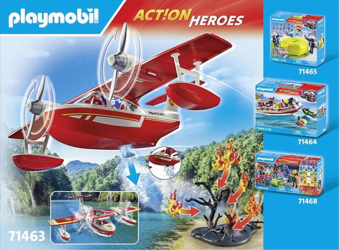Playmobil Hydravion de pompiers Action Heroes 71463